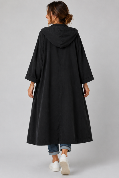Violet long waterproof trench coat 6