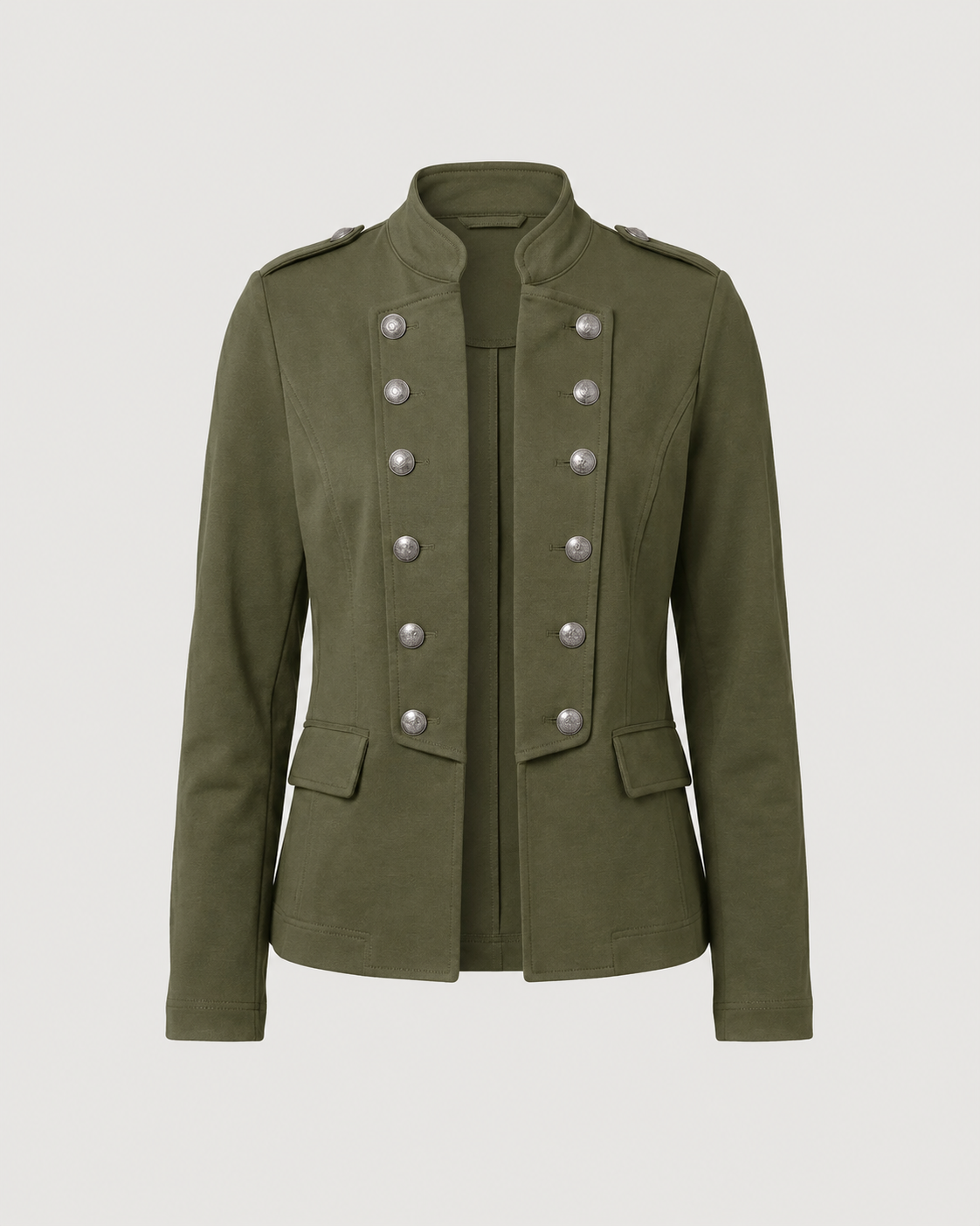 India stand collar blazer 1