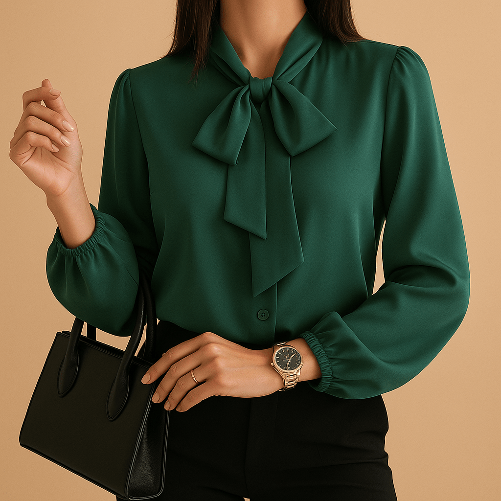 Winnie blouse with bow detail 1