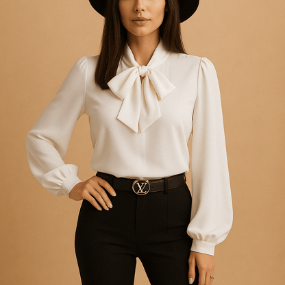 Winnie blouse with bow detail 3