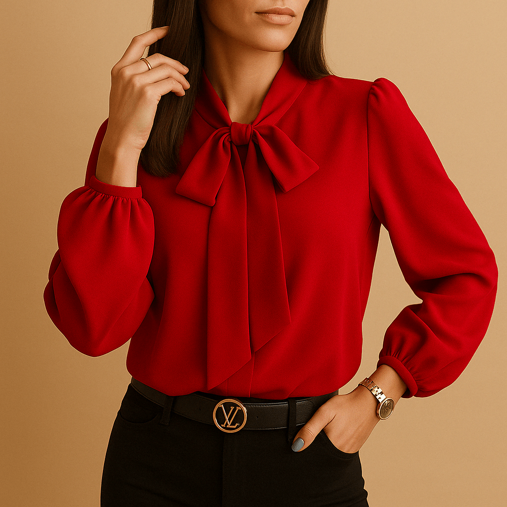 Winnie blouse with bow detail 4