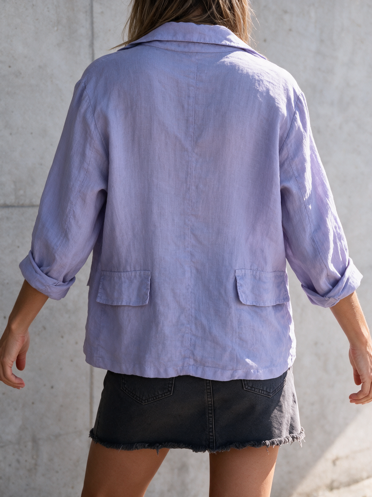 Delia linen blend blazer 7