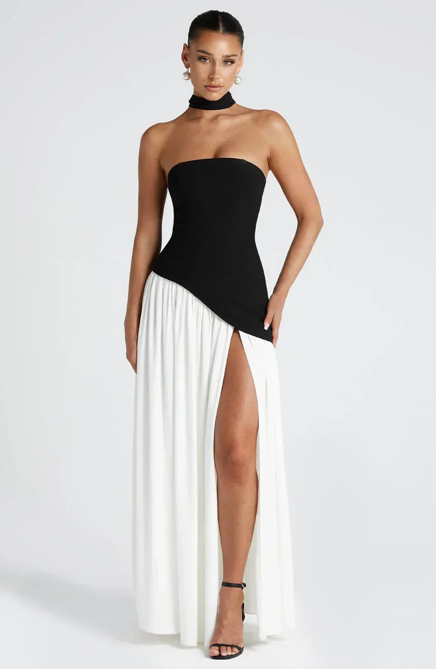 Odette strapless two-tone evening gown 2