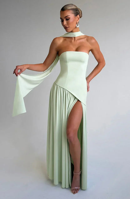 Odette strapless two-tone evening gown 4