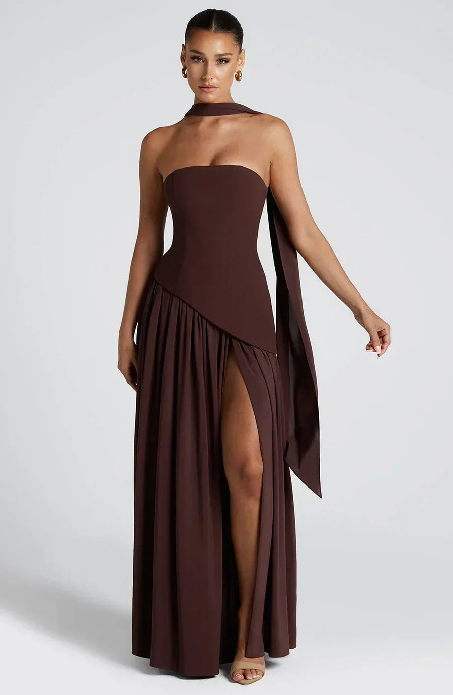 Odette strapless two-tone evening gown 3
