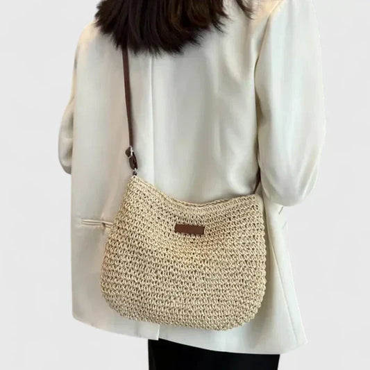 Ines woven straw crossbody bag 1