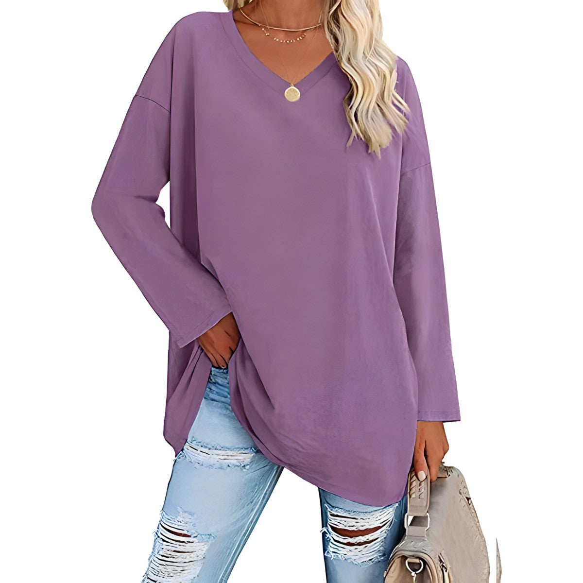 Verity V-neck long sleeve tunic 7