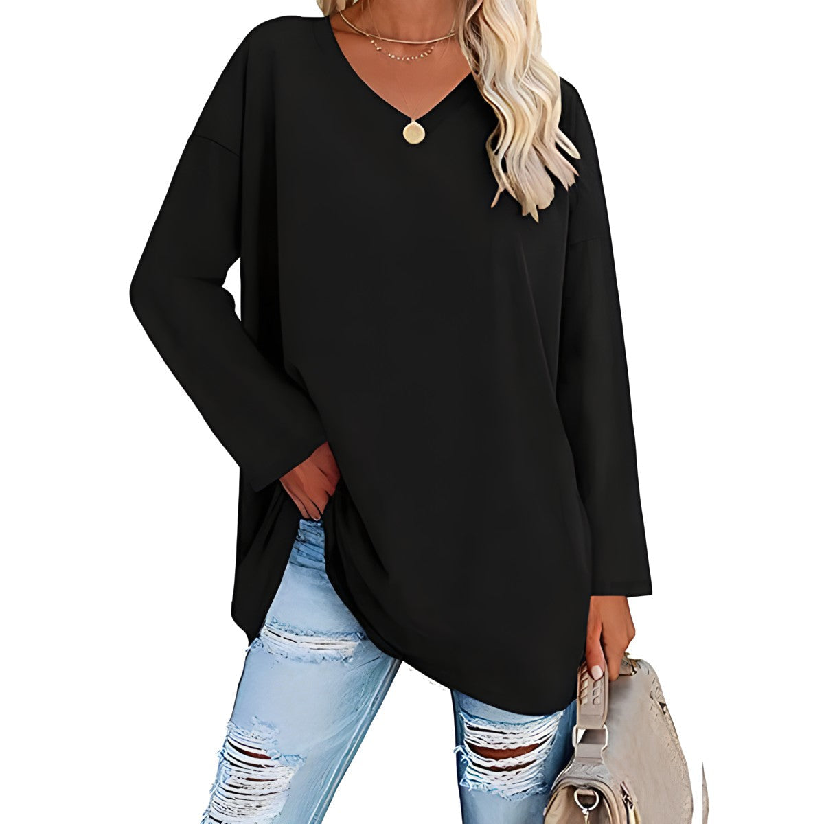 Verity V-neck long sleeve tunic 10