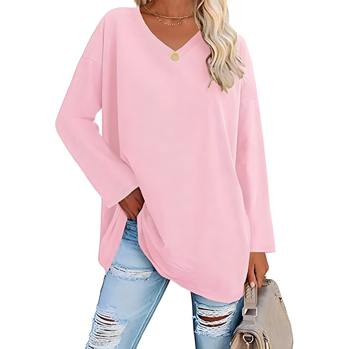 Verity V-neck long sleeve tunic 12