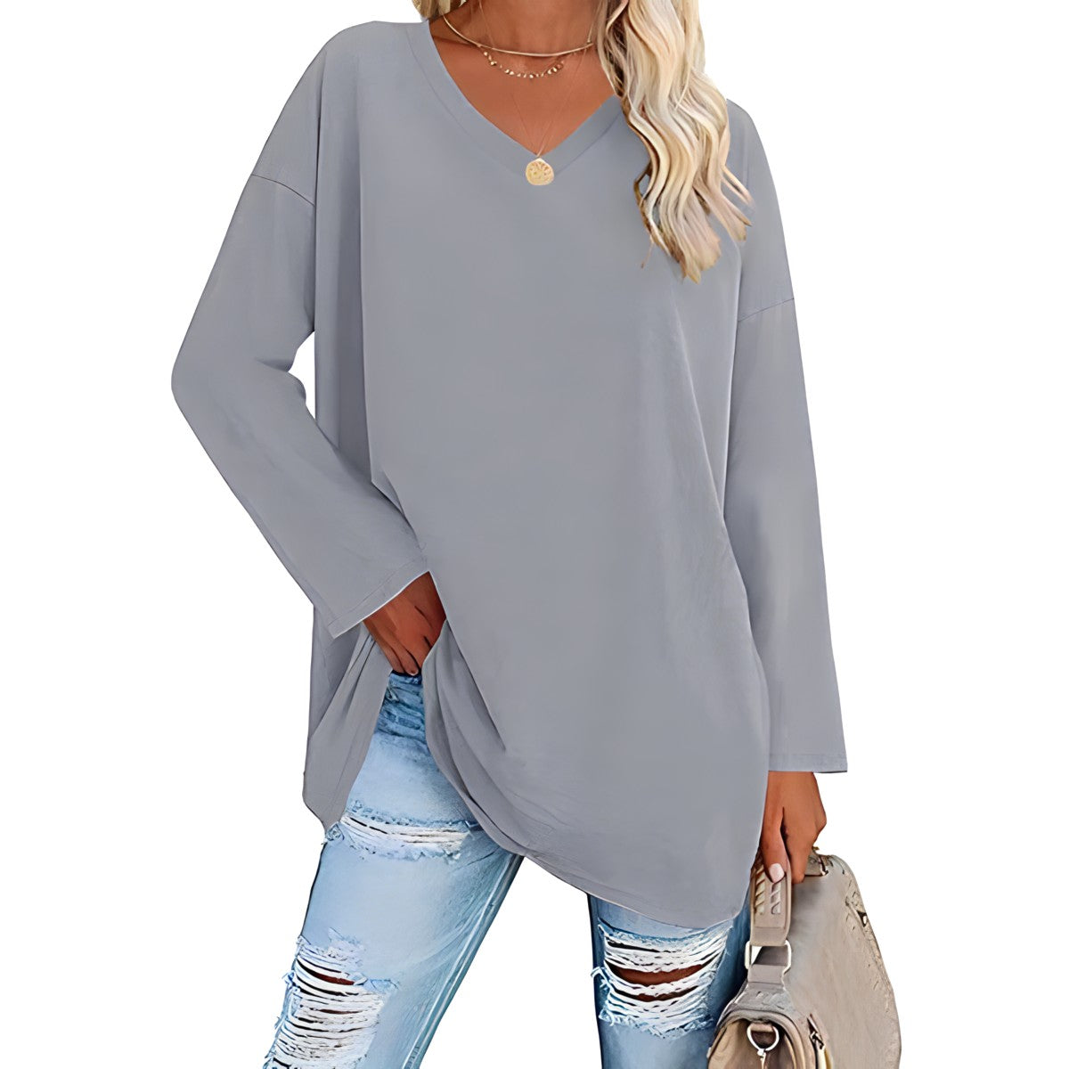 Verity V-neck long sleeve tunic 13
