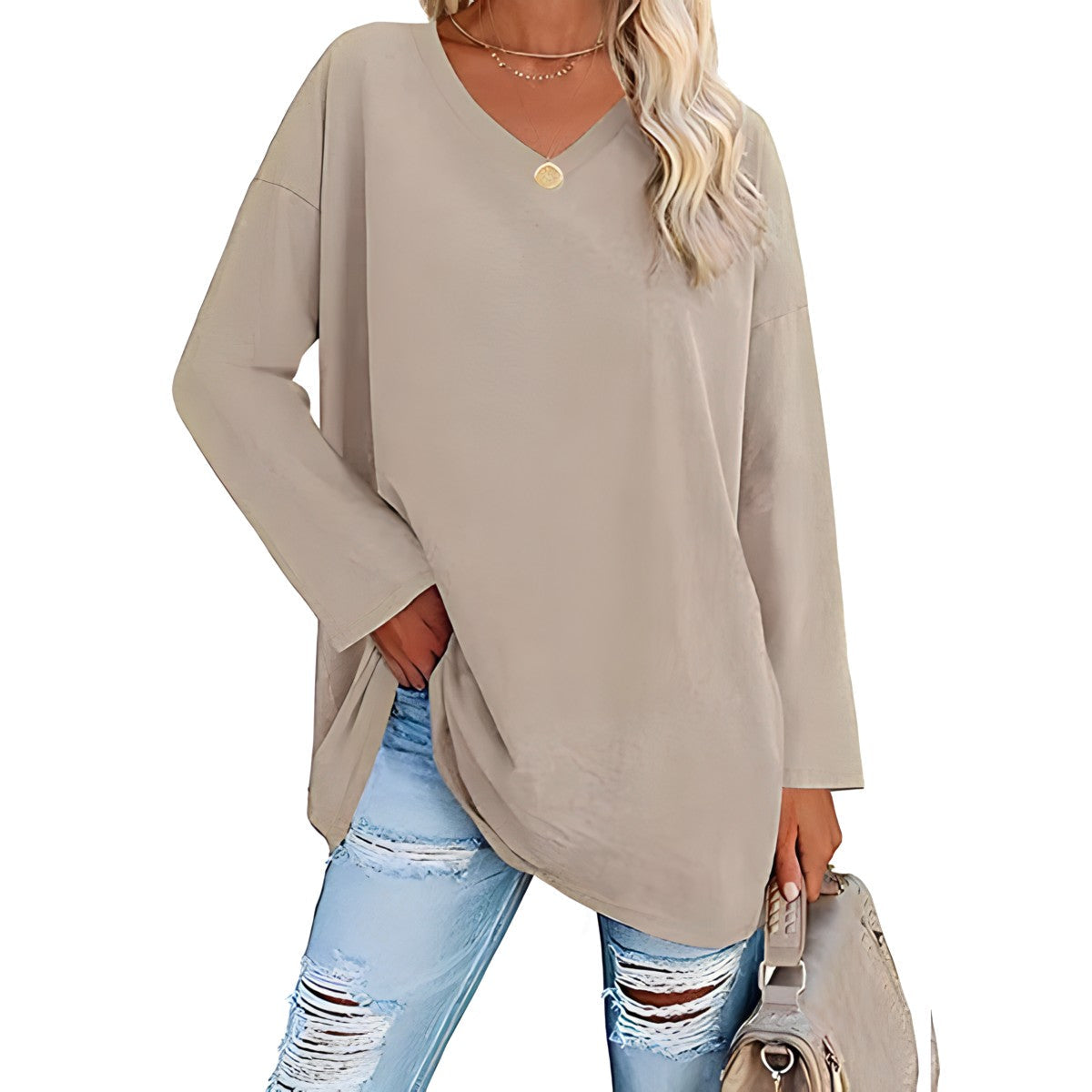 Verity V-neck long sleeve tunic 1