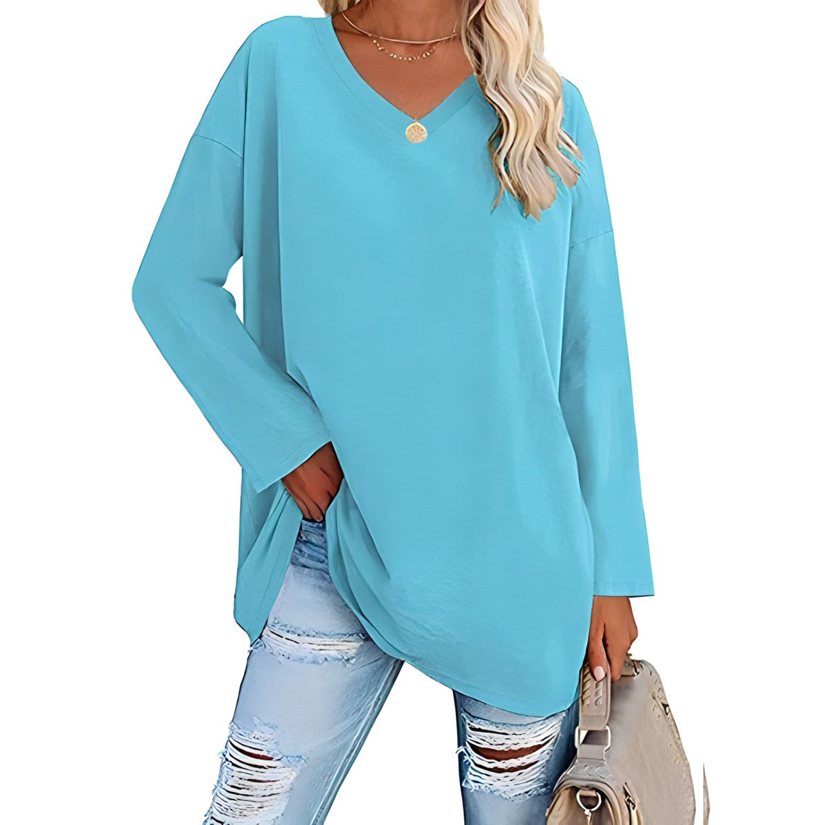 Verity V-neck long sleeve tunic 4