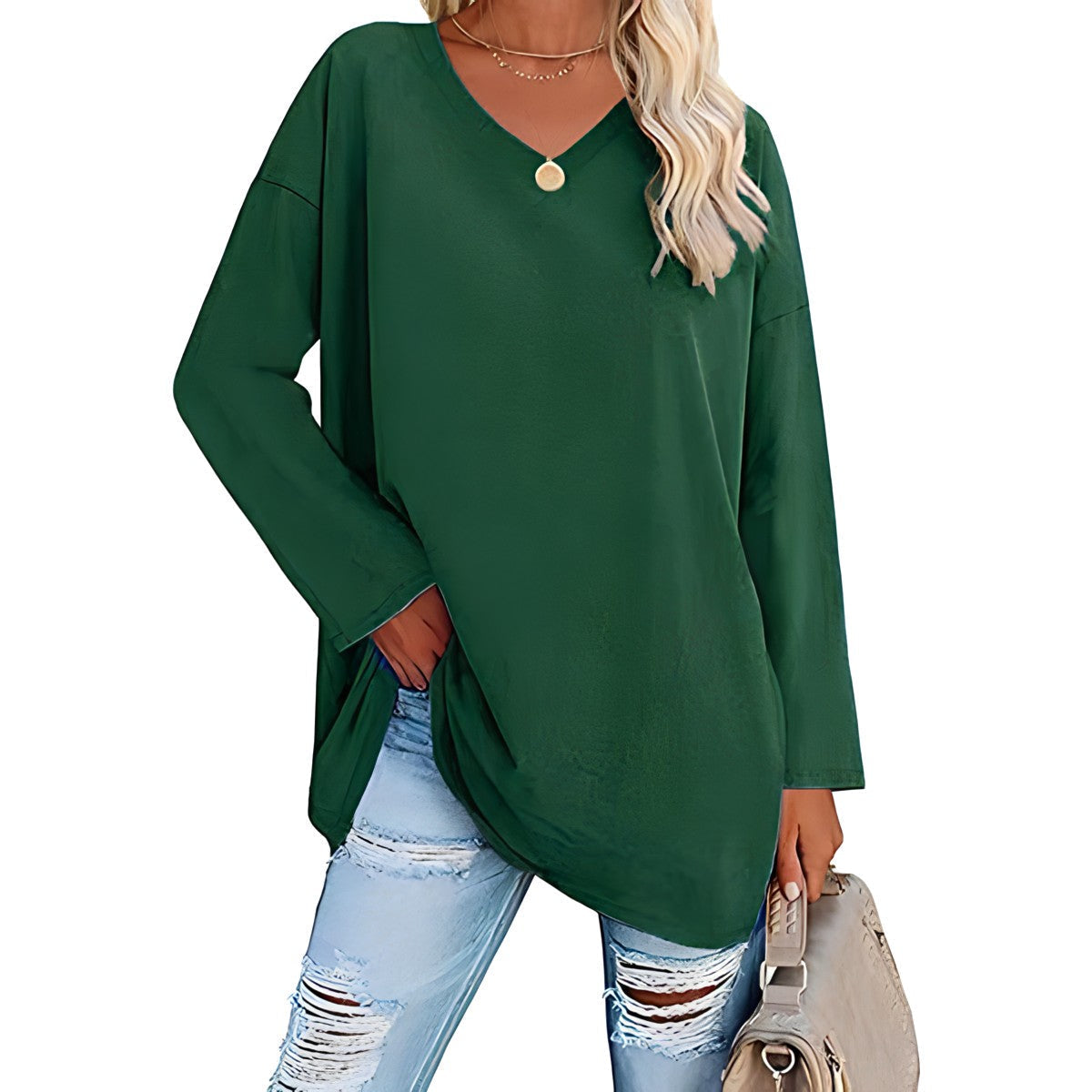 Verity V-neck long sleeve tunic 6