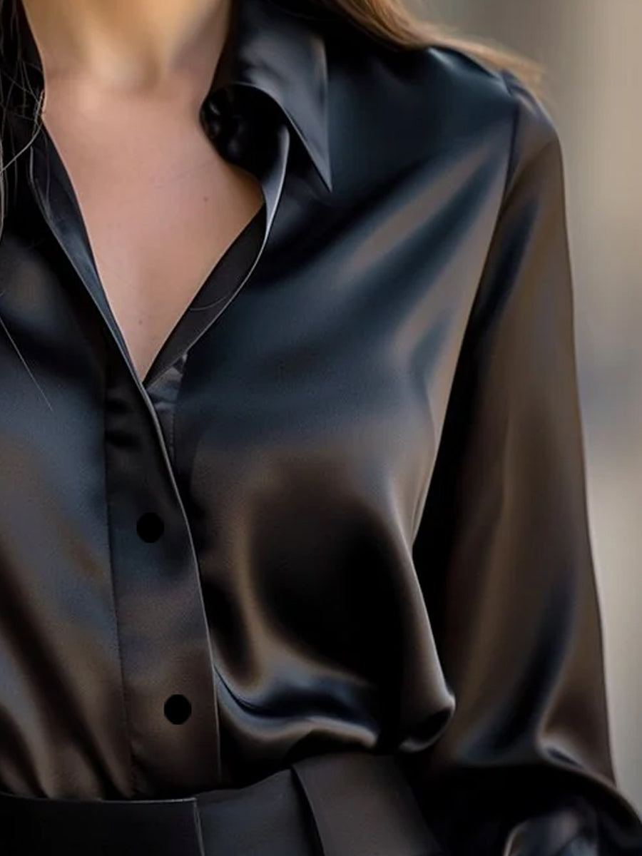Rowan satin look blouse 8