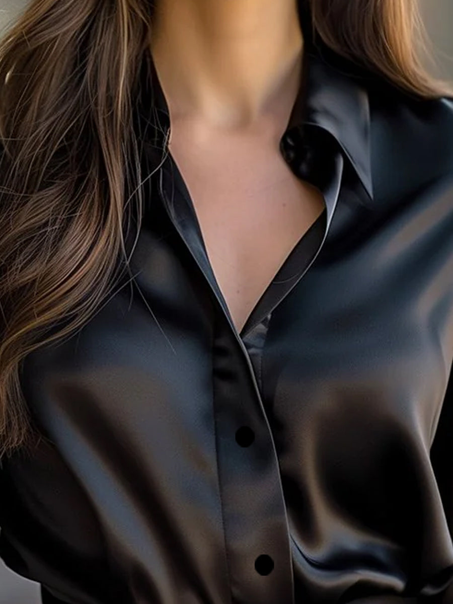 Rowan satin look blouse 9