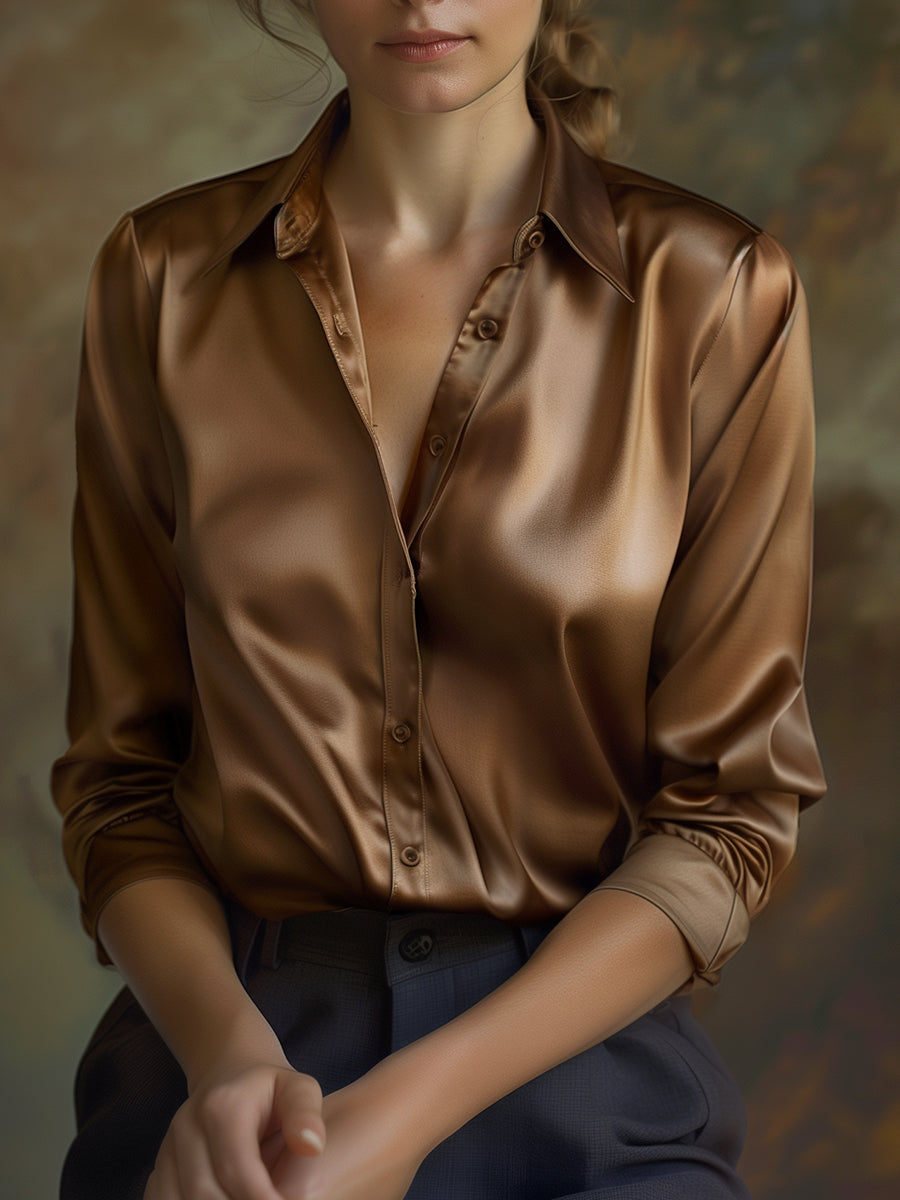Rowan satin look blouse 2