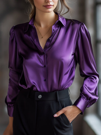 Rowan satin look blouse 5