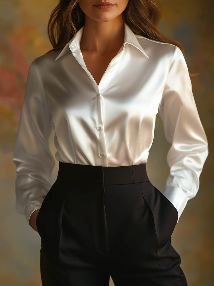 Rowan satin look blouse 6