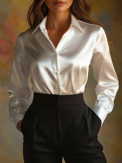 Rowan satin look blouse 6