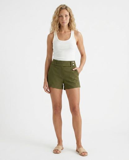 Juliet fitted double button shorts 5